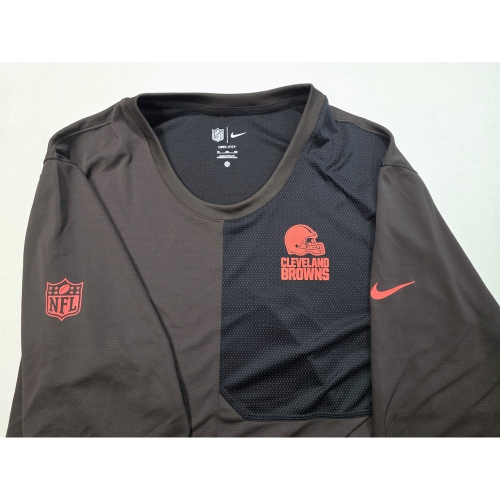 Cleveland Browns Shirt Mens‎ 3XL Nike Dri Fit LIMITED USE Long Sleeve